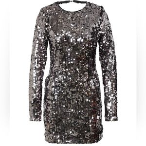 Bardot Women's Valentina Sequin Mini Dress Size L